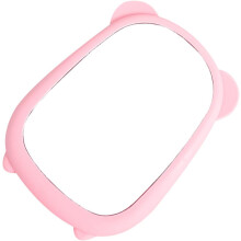 Portable Tabletop Makeup Mirror Pink Folding Desktop Cosmetic Mirror for Home, Dormitory, Travel Use