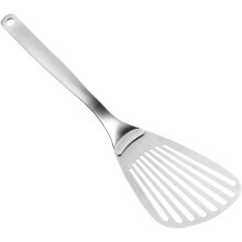 Steakspatel, Küchenhelfer, Edelstahl 301, geschlitzt, glatte Kanten, hochwertige Verarbeitung