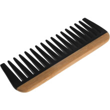 Friseurkamm aus Holz mit breiten Zinken zum Entwirren für Damen und Herren, tragbarer Reise-Haarstyling-Kamm