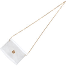 Transparente Umhängetasche mit Kette für strapazierfähige, durchsichtige Crossbody-Tasche mit stylischer Kette