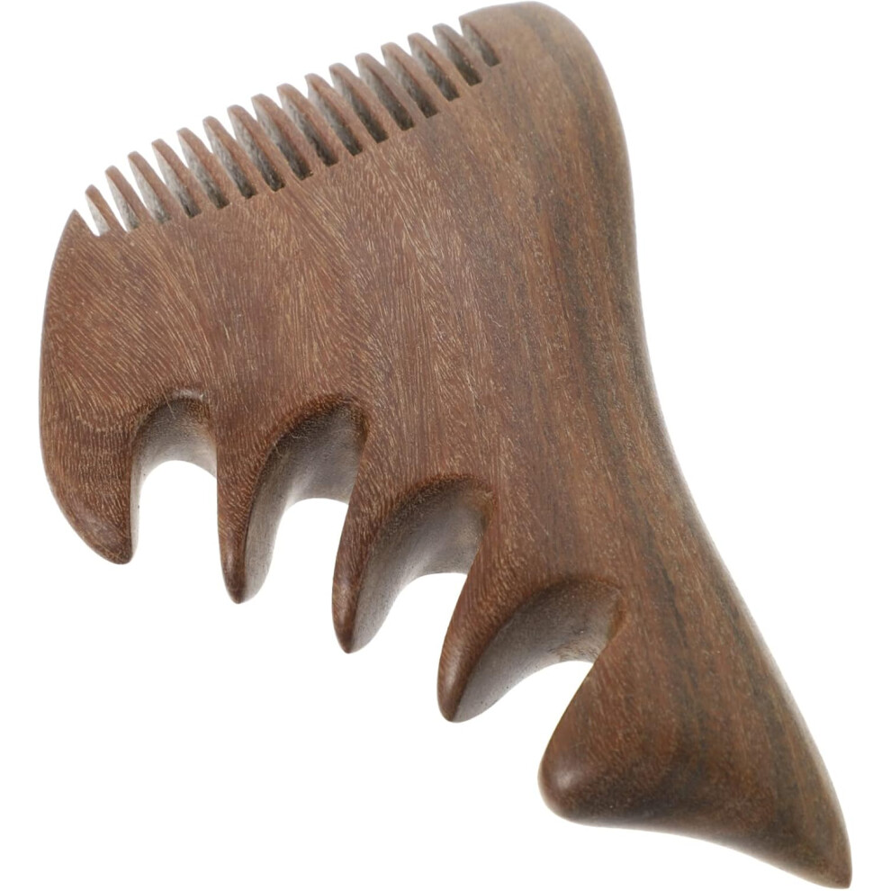 Hkhbjs Unisex Sandalwood Massage Comb For Scalp Care Portable Wooden Comb Wide Teeth