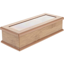 Japanische Essstäbchenbox, wiederverwendbarer Halter aus Polycarbonat, muschelförmig, Holzimitat
