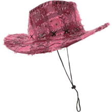 Cowgirl Hats for Women Bachelorette Party Wide Brim Sun Hat Outdoor Camping Hiking Fishing Beach Cap Women's Pink