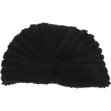 Niedliche Strickmütze für Damen, weich und strapazierfähig, gehäkelte Fischermütze, stylisches und warmes Turban-Design
