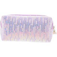 Pailletten-Kosmetiktasche, großes Fassungsvermögen, Reise-Make-up-Etui für Damen, Reißverschlusstaschen, süß und glitzernd