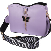 Elegante lila Umhängetasche für Damen, vielseitige Muscheltasche
