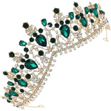 Bride Crown Wedding Headdress Elegant Rhinestone Zinc Alloy Hair Accessories