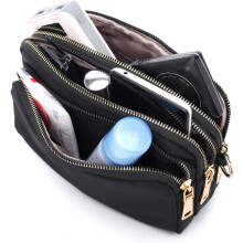 Nylon-Umhängetasche für Damen, lässige Schultertasche mit Reißverschluss, ideal zum Einkaufen, Reisen und für den Alltag