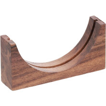 Kaffeefilterhalter aus Holz, Mehrzweck-Filtergestell, einzigartiges Design, brauner Espressopuck-Siebständer, Organizer