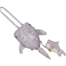Lustige Wal-Umhängetasche, stylische Kawaii-Canvas-Tasche, verspieltes Tierdesign für Streetwear