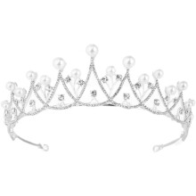 Coroa de noiva pérola strass chapéu elegante casamento cabelo Décor