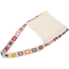 Gehäkelte Strandhandtasche für Damen, gestrickte Tragetasche, Sommerurlaub, ästhetische Handtasche, Einkaufstasche, Reisehandtasche, Strandtasche