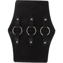 Women Vintage Corset Waist Belt Wide Black Leather Waistband for Dresses Cosplay Accessories