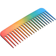 Kamm mit breiten Zinken für praktisches und tragbares Haarstyling zum Entwirren von lockigem Haar. Hergestellt aus [Materialienname].