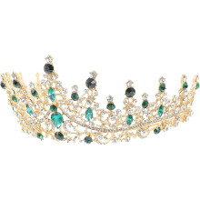 1Pc Baroque Vintage Rhinestone Tiara for Women Elegant Bridal Crown