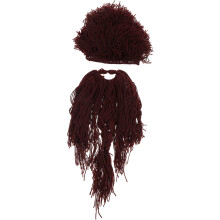 Perucă de păr fals amuzant, realistă, cu barbă, pentru cosplay, mascarada și recuzita de petrecere, accesoriu creativ de noutate