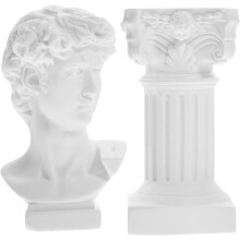 David-Statue aus Kunstharz, leicht, realistische römische Säulenfigur, wunderschöne Heimdekoration