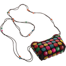 Jamaikanische Kokosnussschalen-Umhängetasche, leichte ethnische Schultertasche