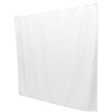 Badezimmer-Duschvorhang, schlicht, künstlerisch, weiß, Polyester, kupferfarben, wasserdicht, zum Aufhängen