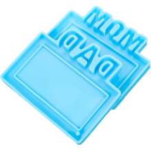 2 buc matrițe de pandantiv breloc din silicon DIY pentru Ziua Tatălui și Ziua Mamei