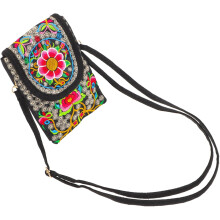 Handytasche/Schultertasche im traditionellen Ethno-Stil aus Canvas-Material – sicher und robust für den täglichen Gebrauch – 17,5 x 12 x 2,5 cm
