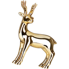 Keramik-Tierfigur, Keramik-Hirsch-Dekor, goldplattiert, modern, kreativ, Zuhause