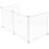 Sneeze Guard Desk Divider Panel 60x30x30cm Plastic Desktop Partition Removable Protective Screen 1