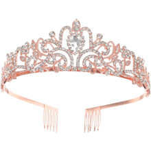 Kristall-Geburtstagstiara für Damen und elegante Brautkrone als Haarschmuck