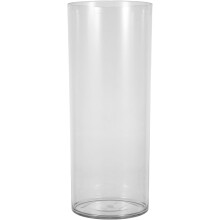 Kunststoffvase für Trockenblumen, hochtransparent und leicht, zylindrisches Design