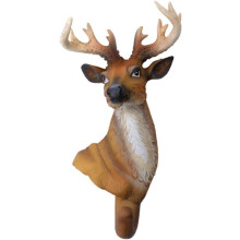 Dekorativer Hirsch-Wandhaken, einzelner Hirsch-Wandhaken für Zuhause, Schlafzimmer, Wohnzimmer, auch als Mantel- und Huthaken verwendbar.