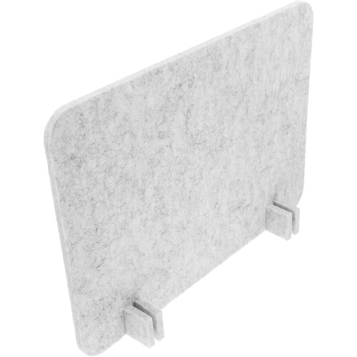 Acoustic Felt Desk Divider Panel 40x30cm Light Grey Privacy Screen for Students Office Table