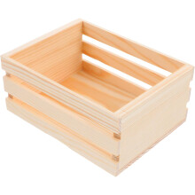 Kleine dekorative Aufbewahrungsbox aus Holz mit einzigartigem Hohlmuster, beigefarbenes Holz, stilvolle, künstlerische Note