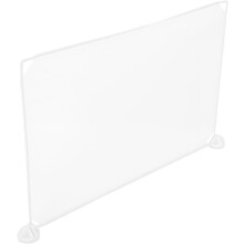 Plastskillevegg mot nys for studentpulter 30x45cm 1 skillevegg og 2 klips