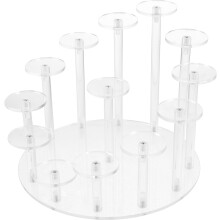 Schmuckständer aus Acryl, 13-Steckplätze, Schreibtisch-Organizer, Halterung für Actionfiguren und Zubehör, Aufbewahrungsvitrine