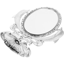 Tisch-Doppelseitiger Schminkspiegel mit Schwenkfunktion, eleganter dekorativer Kosmetikspiegel