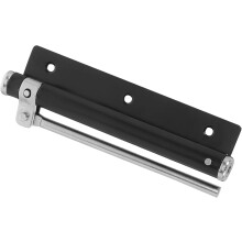 Türschließerfeder mit Soft-Close-Funktion, leicht, 3-Loch-Türscharnier mit Rückprallmechanismus für Küche und Haushalt, Schwarz