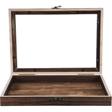 Vintage Schmetterlings-Präsentationsbox aus Holz