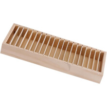 Abnehmbare Aufbewahrungsbox für Haarreifen, 38 x 15 x 5 cm, Holz, vielseitiges Design, elegantes Design