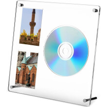 2 kleine K-Pop-Fotokartenhalter, CD-Display, Acryl-Ständer, kompaktes Design, hervorragender Schutz