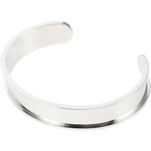 Edelstahl-Armreifrohling für DIY-Bastelarbeiten, unfertiges Armband für die Schmuckherstellung, offenes Armband für Damen