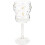 Glass Goblet with Colorful Dots Pattern 250ml Stemmed Wine Cup for Bar and Daily Use 1