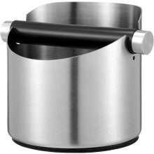 Kaffeemehlbehälter aus Edelstahl mit großem Fassungsvermögen, bruchsicher und leicht zu reinigen; Kaffeeklopferhalter