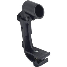 Kabelloser Schlagzeug-Mikrofonclip, ABS-Mikrofonhalter mit Stoßdämpfung, schwarz, einteilig