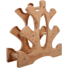 Small Wooden Dumbbell Rack 3-Tier Weight Storage Organizer