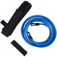 Schwimm-Widerstandsgürtel-Set, blauer elastischer Schwimm-Trainings-Hüftgurt für Poolübungen