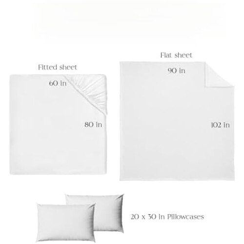 Microvezel lakenset voor kingsize bed, 4-delig 2