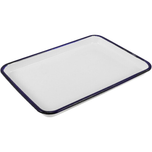 Non-Stick Oven Pan Rectangular Baking Tray Enamel with Wear-Resistant Enamel Coating Easy Release Design