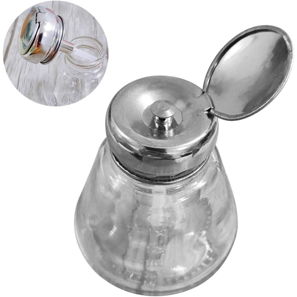 Hkhbjs Nail Polish Remover Pump Bottle 150Ml Press Down Dispenser Liquid Storage Containe