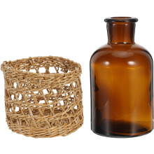 Leere Duftstäbchenflasche aus Glas, zylindrischer Glasbehälter, nachfüllbarer Duftbehälter für ätherische Öle