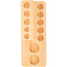 Tragbarer Halter für ätherische Öle aus beigefarbenem Holz, tragbarer Farbbehälter, Organizer für ätherische Öle